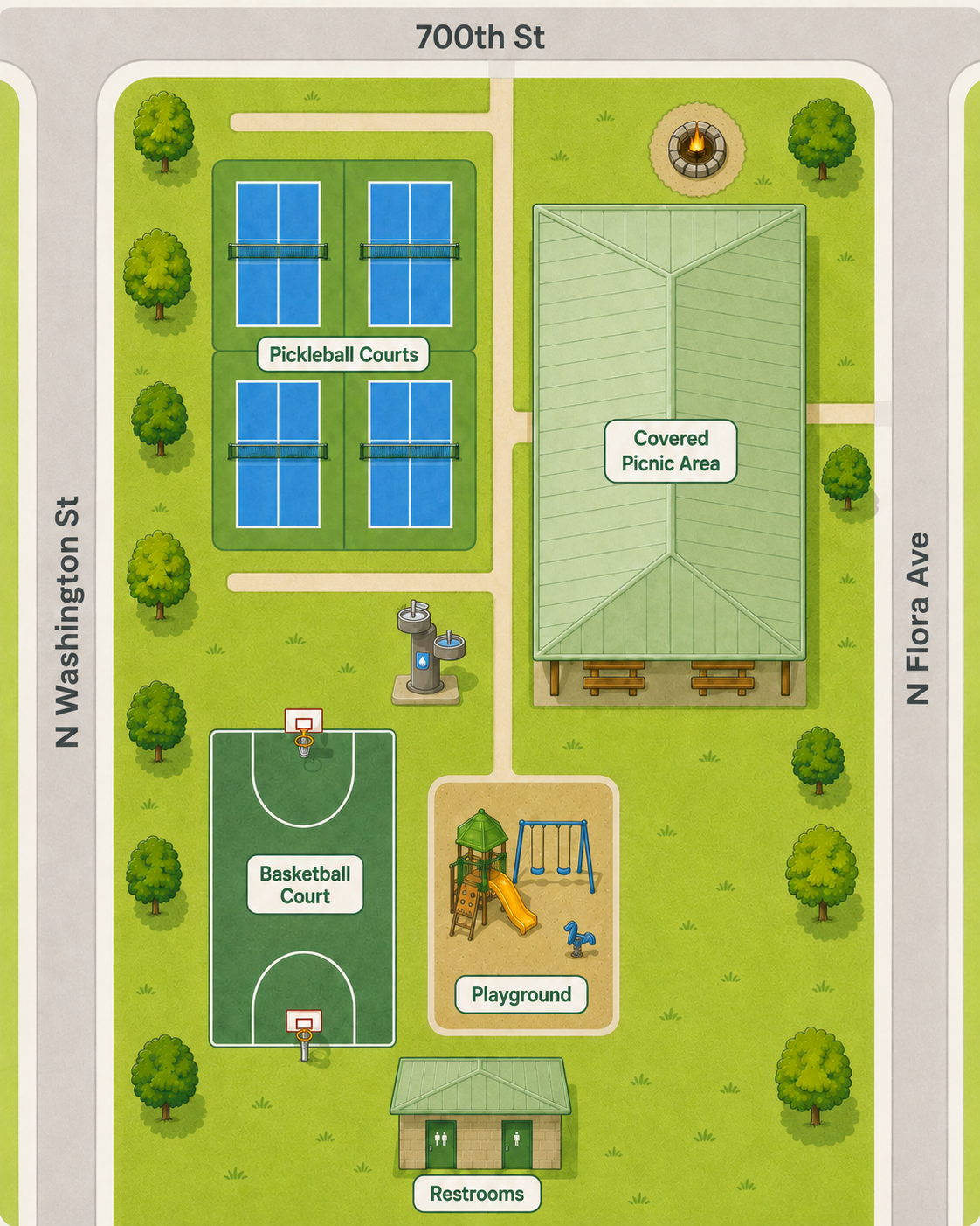Illustrated map of North Park